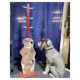 Vtg Yogi & BooBoo child's growth chart coat rack