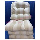 (4) Martha Stewart Outdoor stripe cushions