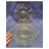 (2) 1930s Jubilee yellow etched plates