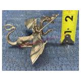 Ral Partha Pewter Dragon w/ rider fig (PP62)