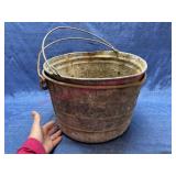 (2) Old Galvanized 4gal pails (Mum holders)