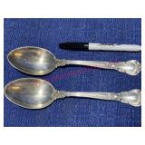 (2) Gorham Sterling Lg Veg Spoons 4.68-ozt