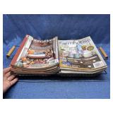 Wire basket w/ Country Home & Farmhouse magazines