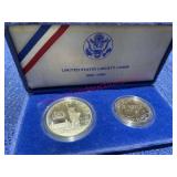 1986 Liberty Silver coin set (90% silver dollar)