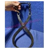 Antique iron ice tongs (hand forged) c1900