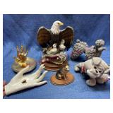 Flat: Eagles fig -dog figs -hand jewelry holders