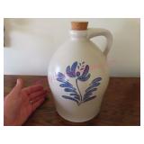 Pfaltzgraff 1-Gal Jug 10in tall flower