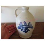 Pfaltzgraff 1/2-Gal Eagle Jug 8in tall USA