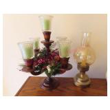 (2) Nice Candle Holders (LR) real candles