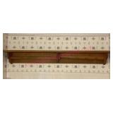 Nice 58in shelf w/ pegs & quilt rack (Bath)