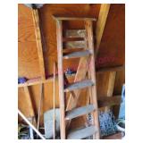 Wooden 6ft step ladder (shed)