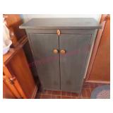 Nice wooden 2-door short cabinet (kitchen) blue