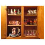 Big Lot of various drinking glasses in cab (Laundr