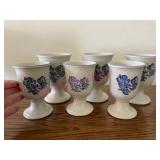 (6) Pfaltzgraff Footed Goblets (2 sizes)