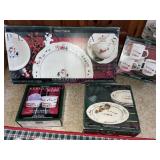 Pfaltzgraff Christmas Snow Village Dishes 4pl BR1