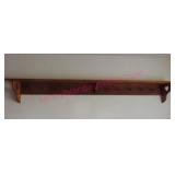 Wooden 7ft wall shelf w/ pegs (BR3)