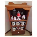 Wooden 40in tall pine cabinet (BR3) no contents