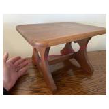 Small wooden stool (heart sides)