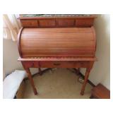 Tell City maple roll top desk (no contents) BR2