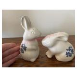 Pfaltzgraff Bunny Salt & Pepper Shakers