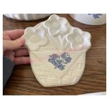Pfaltzgraff Flower Basket Spoon Rest Holder