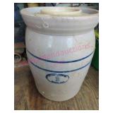 Ant. Marshall Pottery Dasher Churn (shed) cracked
