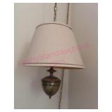 Vintage hanging lamp w/ long chain (BR1)