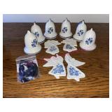 Pfaltzgraff Yorktowne Angels & Bell Ornaments