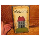 Nice old hand painted slate (garage) house