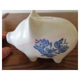 Pfaltzgraff Pig Bank 5in long USA