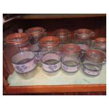 (8) Pfaltz style canisters & bottle (Kitch cab)