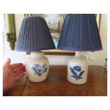 Pfaltzgraff 2 small vanity lamps