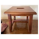 Wooden foot stool