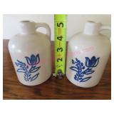 Pfaltzgraff 2 small Jugs 5in tall 910 USA