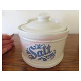 Pfaltzgraff Salt Crock w/ Lid USA