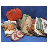 Stack: Fall kitchen towels