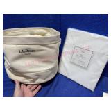 LL Bean canvas bag & New Full sz sheets