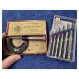 Old Slocomb 0-1 Micrometer -Precision Screwdrivers