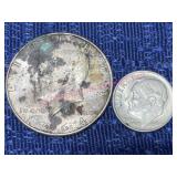 1964-D Kennedy Half Dollar & Dime (90% silver)