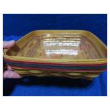 1998 Longaberger Serving Solutions Basket red-blue