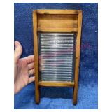 Antique little glass washboard 5x11