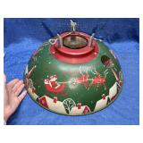 Antique tin metal Christmas tree stand 17in