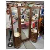 Gorgeous Full length tri-fold floor mirror 6ft