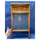 Antique National No.860 glass washboard