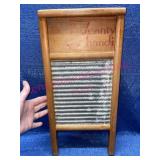Antique "Scanti Handi" glass washboard lingerie