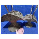 (2) Victorian Funeral Baskets (31in, 23in)