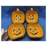 (4) Pfaltzgraff Jack Pumpkin dessert bowls