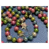 Old 8-ft strand Christmas beads (1/2-in size)