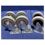 (6) 3in casters (4 matching)