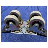 (4) Matching 2in casters w/ brakes
